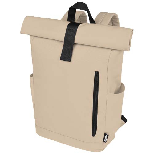 Sac à dos RPET pour ordinateur 15,6" à personnaliser Byron Flocons d’avoine